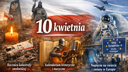 10 kwietnia: rocznica katastrofy smoleńskiej, historyczne wydarzenia i ważne decyzje świata