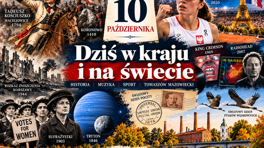 10 października w historii. Klęska Kościuszki, triumf Igi Świątek i muzyczna rewolucja Radiohead