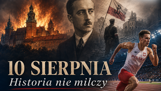 10 sierpnia: Wawel w ogniu, Dyzma na salonach, Pilch przy biurku. Biało-czerwoni ruszają po medale