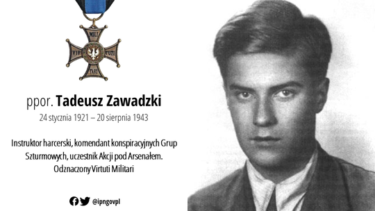 105 lat temu urodził się harcmistrz, ppor. AK Tadeusz Zawadzki „Zośka”