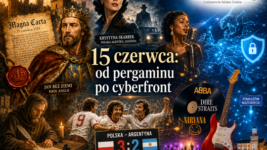 15 czerwca: od Wielkiej Karty Swobód po cyberwojny XXI wieku. Historia, muzyka i polityka jednego dnia