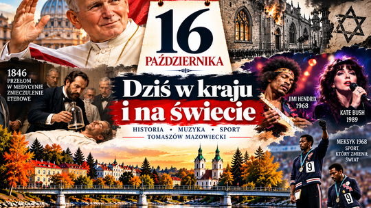 16 października w historii. Jan Paweł II, płonąca synagoga w Tomaszowie i dzień, który zmienił medycynę