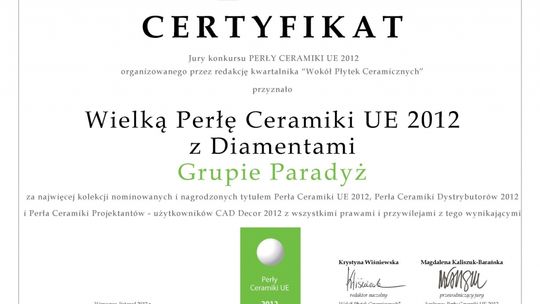 16 Pereł dla Grupy Paradyż