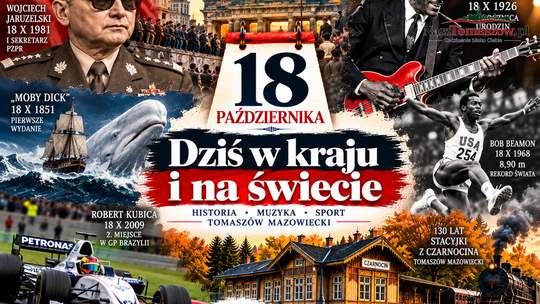 18 października w historii. Jaruzelski przejmuje władzę, 100 lat Chucka Berry’ego i niezwykły tomaszowianin