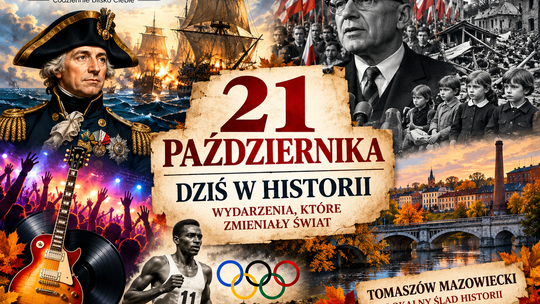 21 października w historii. Śmierć Nelsona pod Trafalgarem, Polski Październik i tragedia 116 dzieci