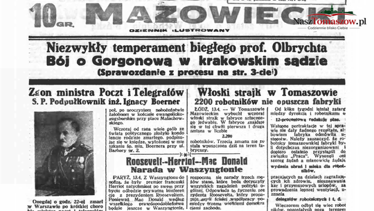 2200 robotników nie wyszło z fabryki. Wielki strajk w Tomaszowie, o którym pisała cała Polska