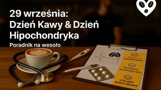 29 września: Dzień Kawy i Dzień Hipochondryka — poradnik na wesoło