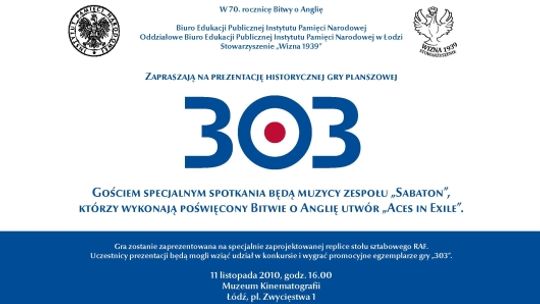 "303" w rocznicę Bitwy o Anglię