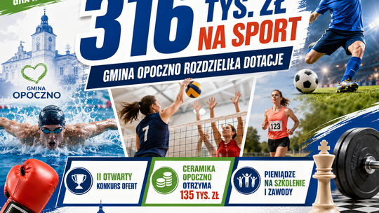 316 tysięcy złotych na sport w gminie Opoczno. Znamy wyniki drugiego konkursu ofert