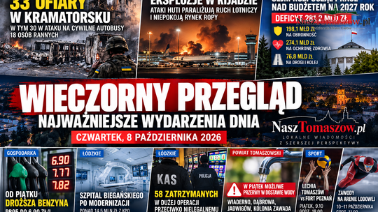 33 ofiary w Ukrainie, 281 mld zł deficytu w budżecie. Cztery miejscowości pod Tomaszowem z przerwami w dostawie wody