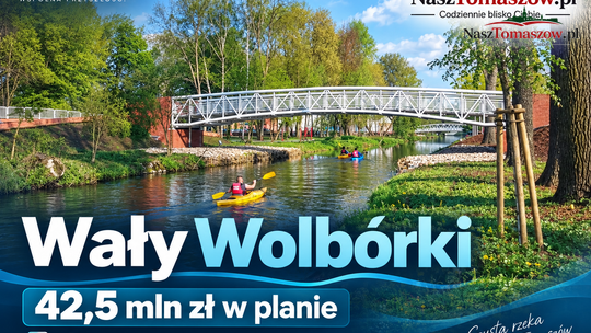 42,5 mln zł na wały Wolbórki. Wody Polskie zaczynają nowy plan — co z czterema inwestycjami w Tomaszowie?