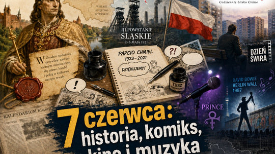 7 czerwca: Jagiellończyk, powstanie śląskie, Papcio Chmiel, „Dzień świra” i fioletowy deszcz Prince’a