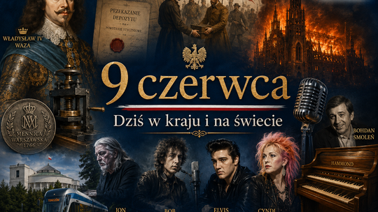 9 czerwca: królewski cień Wazy, ogień we Wrocławiu, śmiech Smolenia i rockowy Hammond Jona Lorda