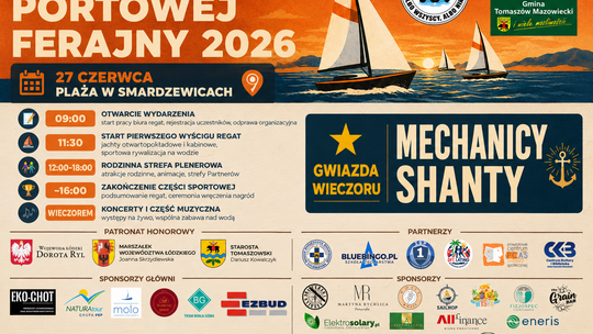 Ahoj, Smardzewice! Regaty Portowej Ferajny 2026 zamienią Zalew Sulejowski w żeglarską scenę regionu
