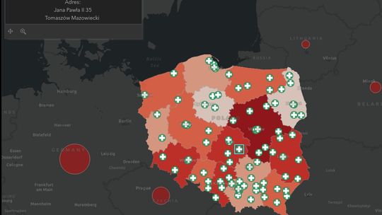 Aktualizowana mapa COVID-19
