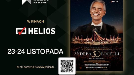 Andrea Bocelli 30: The Celebration  23 i 24 listopada w kinach Helios