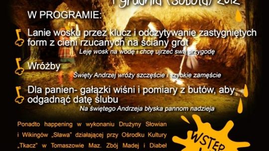 Andrzejki  w Nagórzyckich Grotach