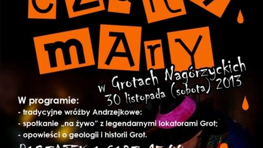 Andrzejkowe wróżby w Grotach Nagórzyckich