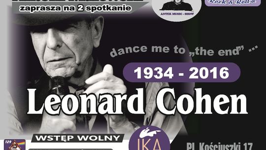 Antoni Malewski zaprasza: Leonard Cohen