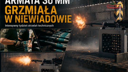 Armatni huk w Niewiadowie. Słowacka broń kalibru 30 mm przeszła testy pod Tomaszowem
