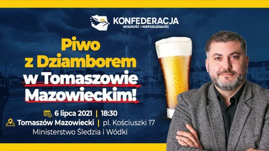 Artur Dziambor wpadnie na dzień do Tomaszowa, a my zajrzymy wypić z nim piwo 
