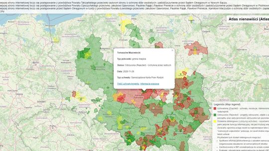 Atlas Nienawiści nie narusza dóbr osobistych.