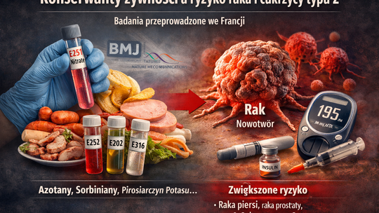 Badania: niektóre popularne konserwanty żywności mogą zwiększać ryzyko raka i cukrzycy typu 2
