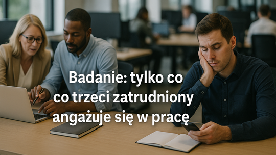Badanie: tylko co trzeci zatrudniony angażuje się w pracę