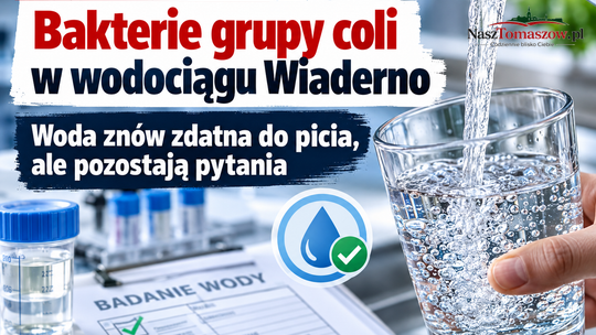 Bakterie grupy coli w wodociągu Wiaderno. Woda znów jest zdatna do picia, ale co właściwie się wydarzyło?