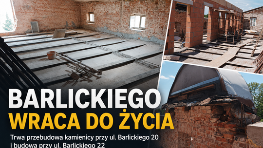 Barlickiego wraca do życia. Stara kamienica przechodzi operację na otwartym sercu, obok rośnie nowy blok