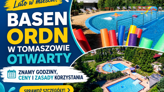 Basen ORDN w Tomaszowie otwarty. Znamy godziny, ceny i zasady korzystania