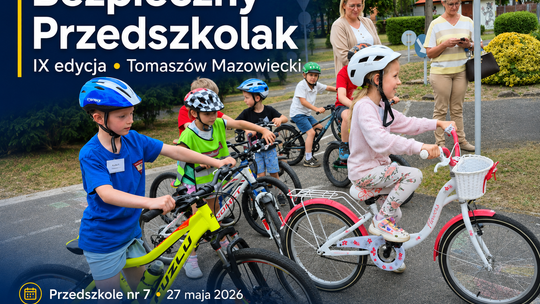 Bezpieczny Przedszkolak po raz dziewiąty. Dzieci z Tomaszowa uczyły się, jak nie zgubić rozsądku na drodze i w życiu