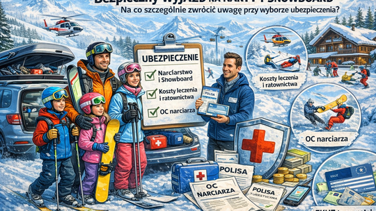 Bezpieczny wyjazd na narty i snowboard – na co szczególnie zwrócić uwagę przy wyborze ubezpieczenia?