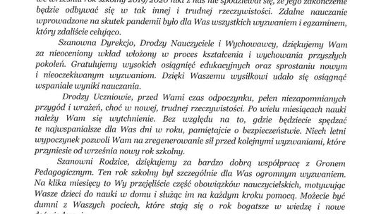 Bezpiecznych, słonecznych i wesołych wakacji