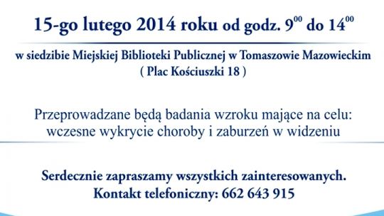 bezpłatne badanie wzroku