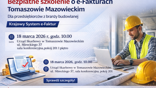 Bezpłatne szkolenie o e-Fakturach. Skorzystają przedsiębiorcy z branży budowlanej