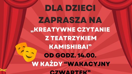 Biblioteka zaprasza dzieci na kreatywne czytanie