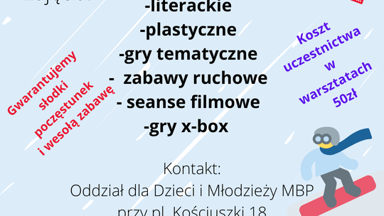 Biblioteka zaprasza na zimowe warsztaty 