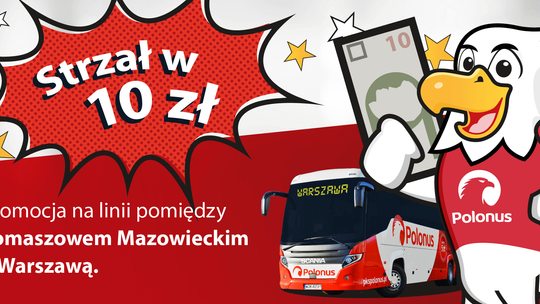 Bilety online z Tomaszowa do Warszawy za 10 zł!