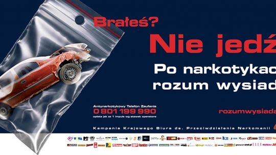 Brałeś? Nie jedź! Po narkotykach rozum wysiada