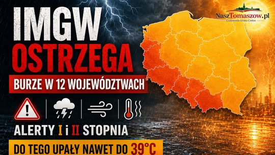 Burze, upał i grad. IMGW ostrzega: poniedziałek może być niebezpieczny