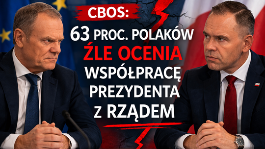 CBOS: 63 proc. Polaków źle ocenia współpracę prezydenta z rządem
