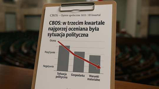 CBOS: w trzecim kwartale najgorzej oceniana była sytuacja polityczna