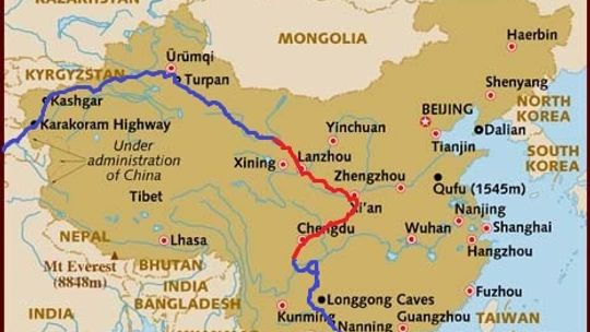 Chiny (Chongqing, Ghuizou, Guangxi) - Dalej na południe