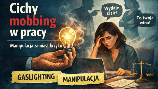 Cichy mobbing w pracy. Ekspertka: dziś to częściej manipulacja niż krzyk
