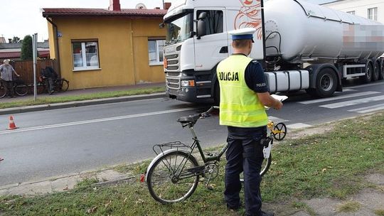 Ciężarówka potrąciła 84-letniego rowerzystę