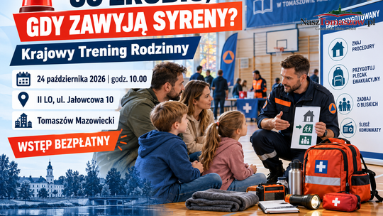 Co zrobić, gdy zawyją syreny? W Tomaszowie odbędzie się bezpłatny trening bezpieczeństwa dla całych rodzin