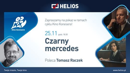 Czarny Mercedes w Kinie Helios