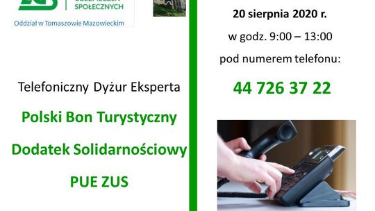 Czwartkowy dyżur telefoniczny ekspertów ZUS