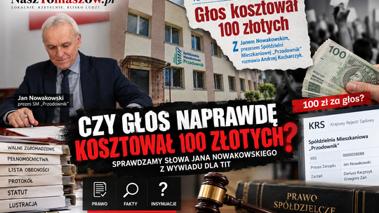 Czy głos naprawdę kosztował 100 złotych? Sprawdzamy słowa Jana Nowakowskiego z wywiadu dla TIT